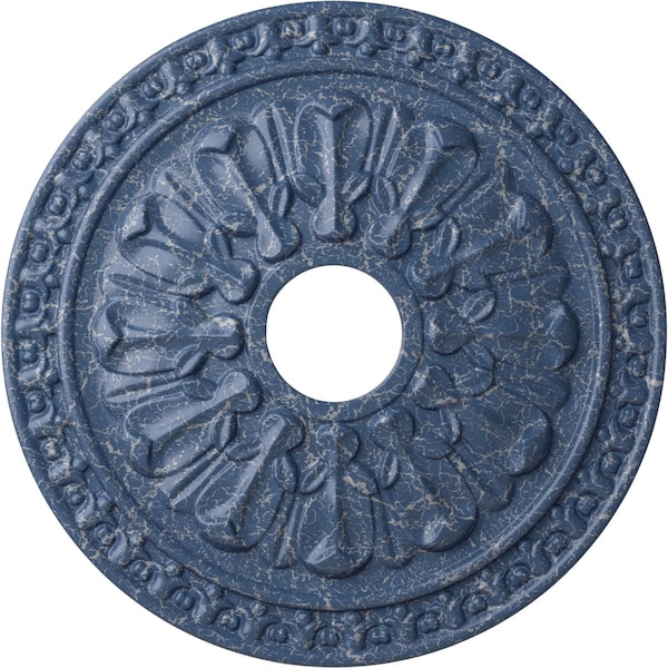 Ekena Millwork Warsaw Ceiling Medallion (Fits Canopies up to 3 1/2"), 18"OD x 3 1/2"ID x 1 3/8"P, Americana Crackle CM18WAAMC - main